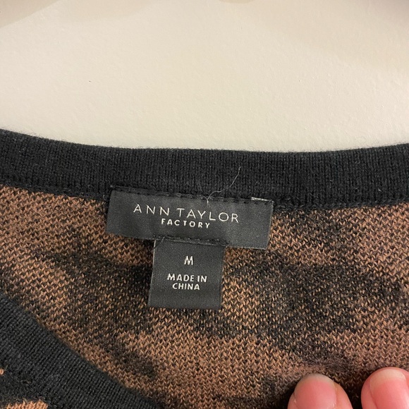 Anne Taylor Factory Herringbone Sweater - Picture 4 of 5